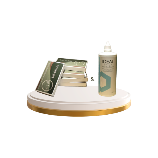 EyerisLens - Hyaluron (3 pairs) + Ideal - Unica All in One Solution